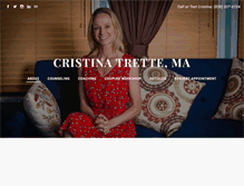 Tablet Screenshot of cristinatrette.com